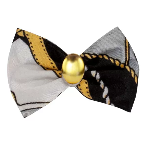 Cheap Fancy Finishes Designer Satin Dog Bows With Oval Bead - 24Ct Bows