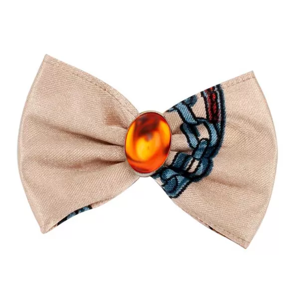 Cheap Fancy Finishes Designer Satin Dog Bows With Oval Bead - 24Ct Bows