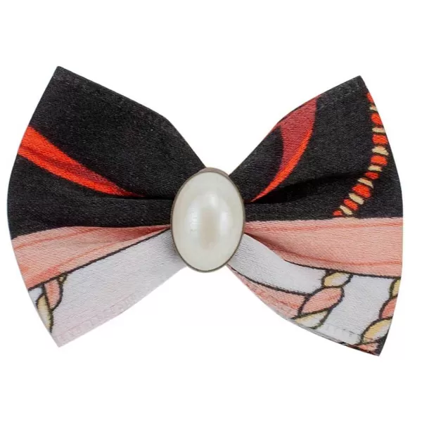 Cheap Fancy Finishes Designer Satin Dog Bows With Oval Bead - 24Ct Bows