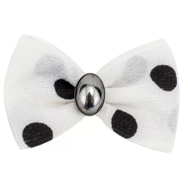 Cheap Fancy Finishes Large Polka Dot & Oval Bead Dog Bows - 24Ct Bows