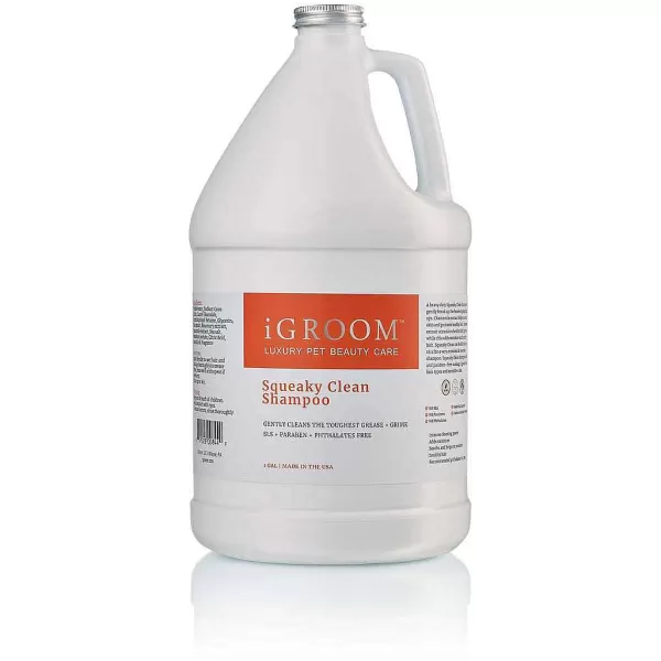 Hot Igroom Squeaky Clean Pet Shampoo For All Hair Types Shampoo