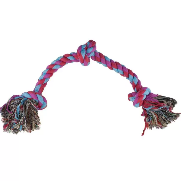 Sale Mammoth Medium 3 Knot Colored Rope Tug 20" Dog Toys