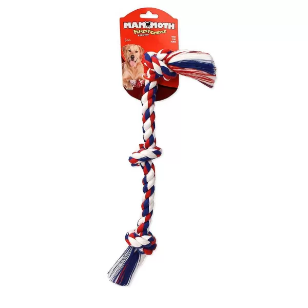 Store Mammoth Xl 3 Knot Colored Rope Tug 36" Dog Toys