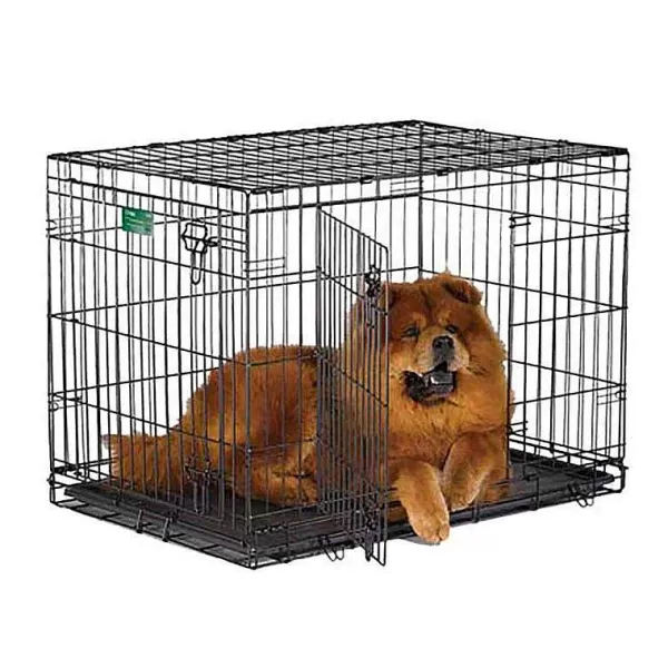 Shop Midwest Icrate Double Door Metal Dog Crate - 36" X 23" X 25" Crates, Gates & Pens