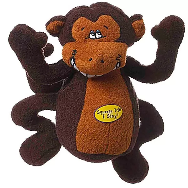Store Multipet Deedle Dude Plush Monkey That Sings Deedle D Dog Toys