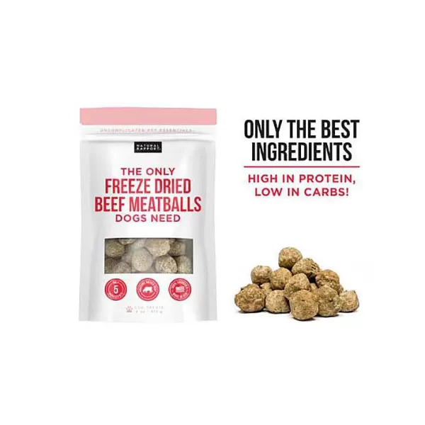 Online Natural Rapport The Only Freeze Dried Meatballs Dogs Need Dog Treats