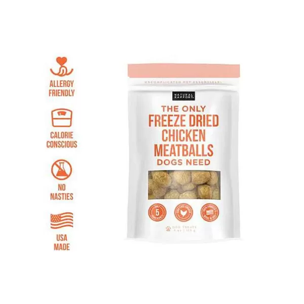 Online Natural Rapport The Only Freeze Dried Meatballs Dogs Need Dog Treats