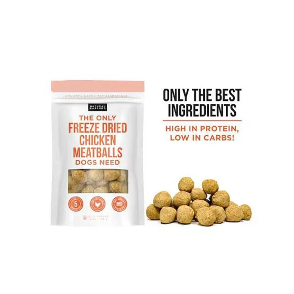 Online Natural Rapport The Only Freeze Dried Meatballs Dogs Need Dog Treats