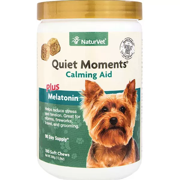 Store Naturvet Quiet Moments Plus Melatonin Soft Chew Cup Dog 180 Count Supplements