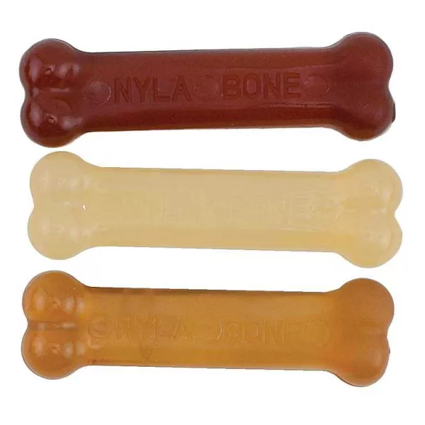 Cheap Nylabone Flexichew Triple Pack Petite Flavored Chew Toy - Petite Dog Toys
