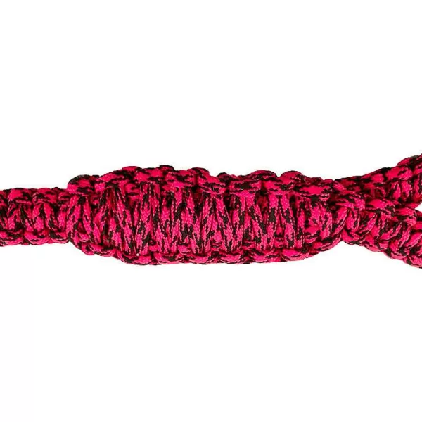 Discount Paw Brothers 6' Tactical Cord Cobra Weave Lead Red & Black Leads & Leashes