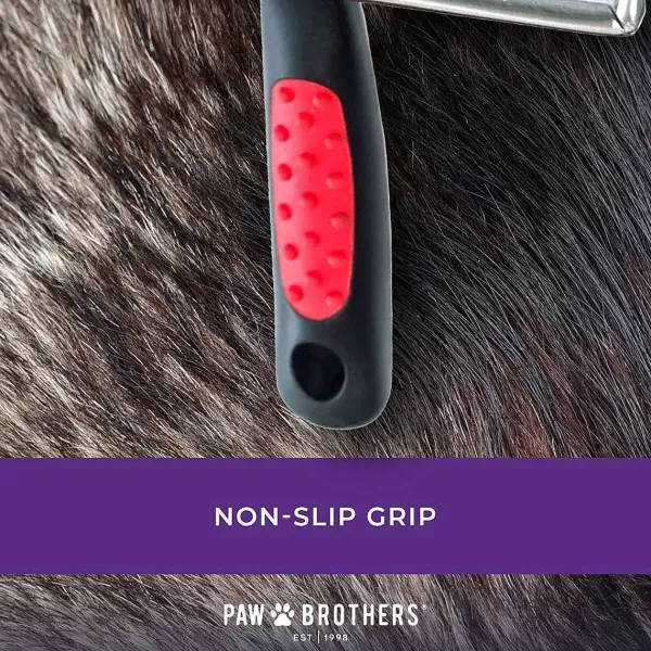 Store Paw Brothers Soft Pin Flat Slicker With Coated Pin Tips - Small/Medium Grooming Tools