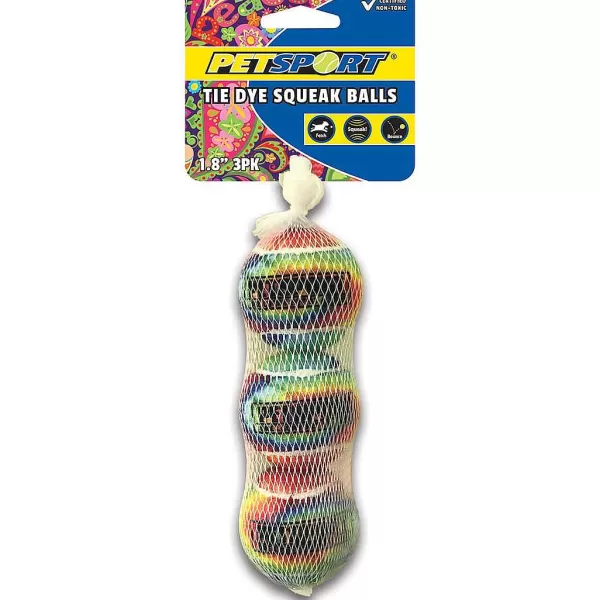 Shop Petsport Tie Dye Squeak Ball - Multiple Sizes Dog Toys
