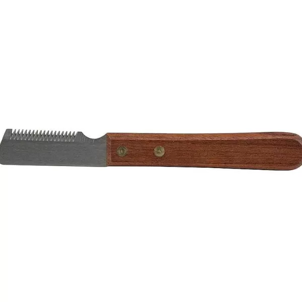 Best Sale 19 Short Tooth Coarse Lefty Stripper With Rose Wood Handle Grooming Tools