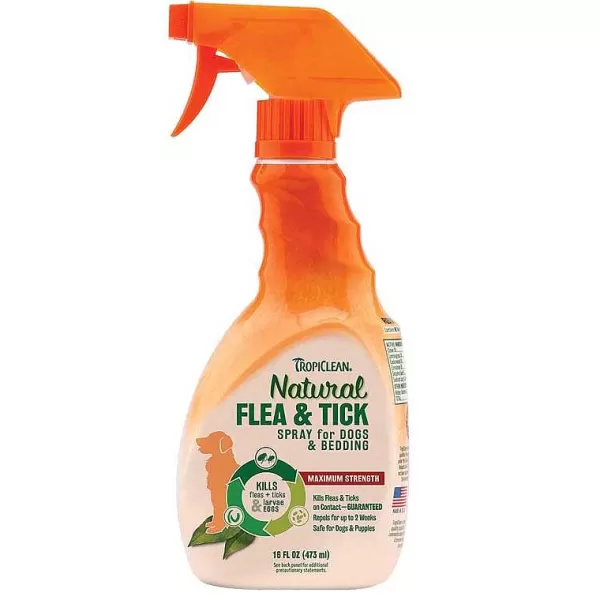Flash Sale Tropiclean Flea & Tick Spray For Pets And Bedding 16 Oz Flea & Tick